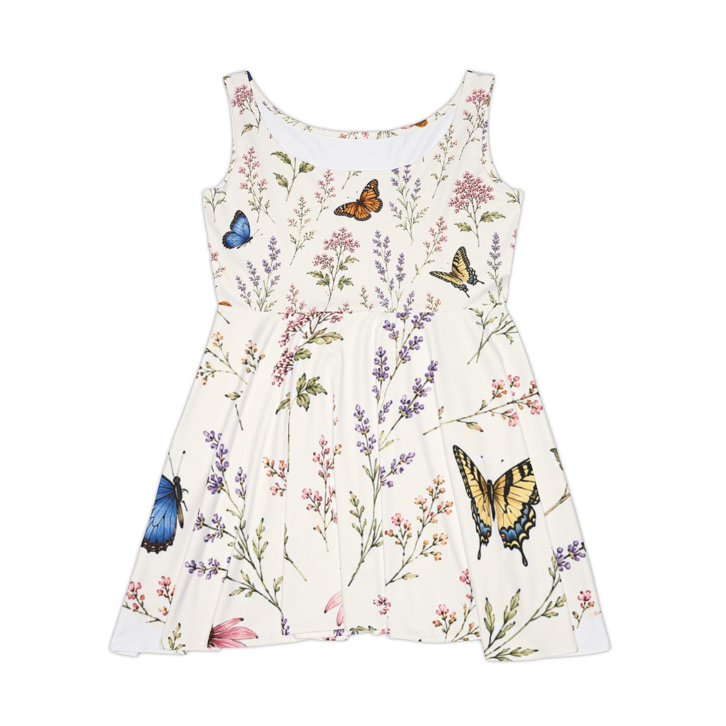 Monarch Garden Skater Dress