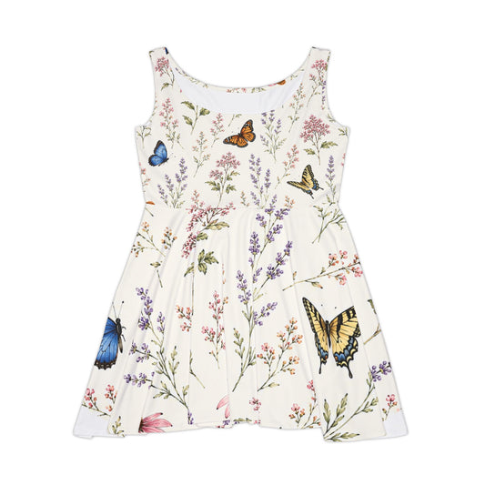 Monarch Garden Skater Dress