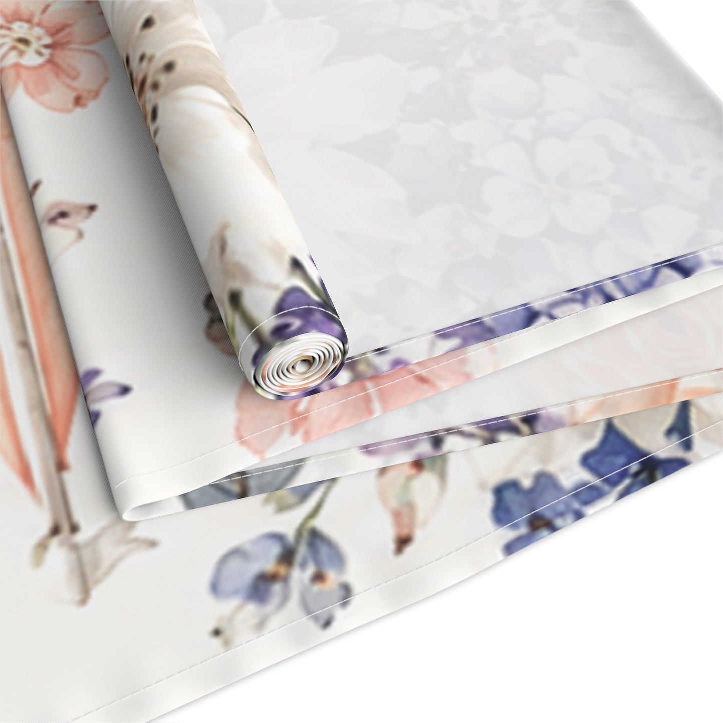 Coastal Cottage Floral Table Runner