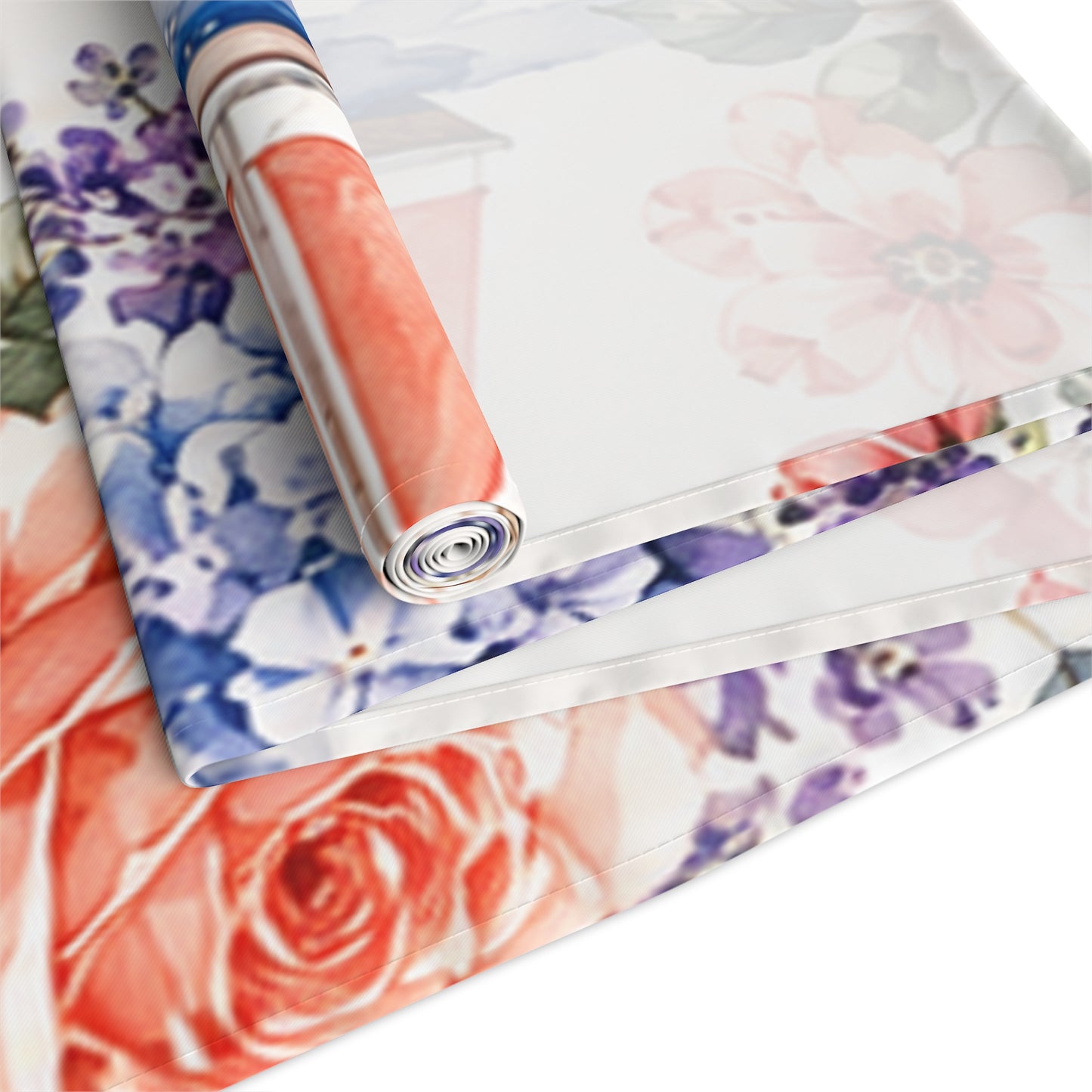 Coastal Cottage Floral Table Runner