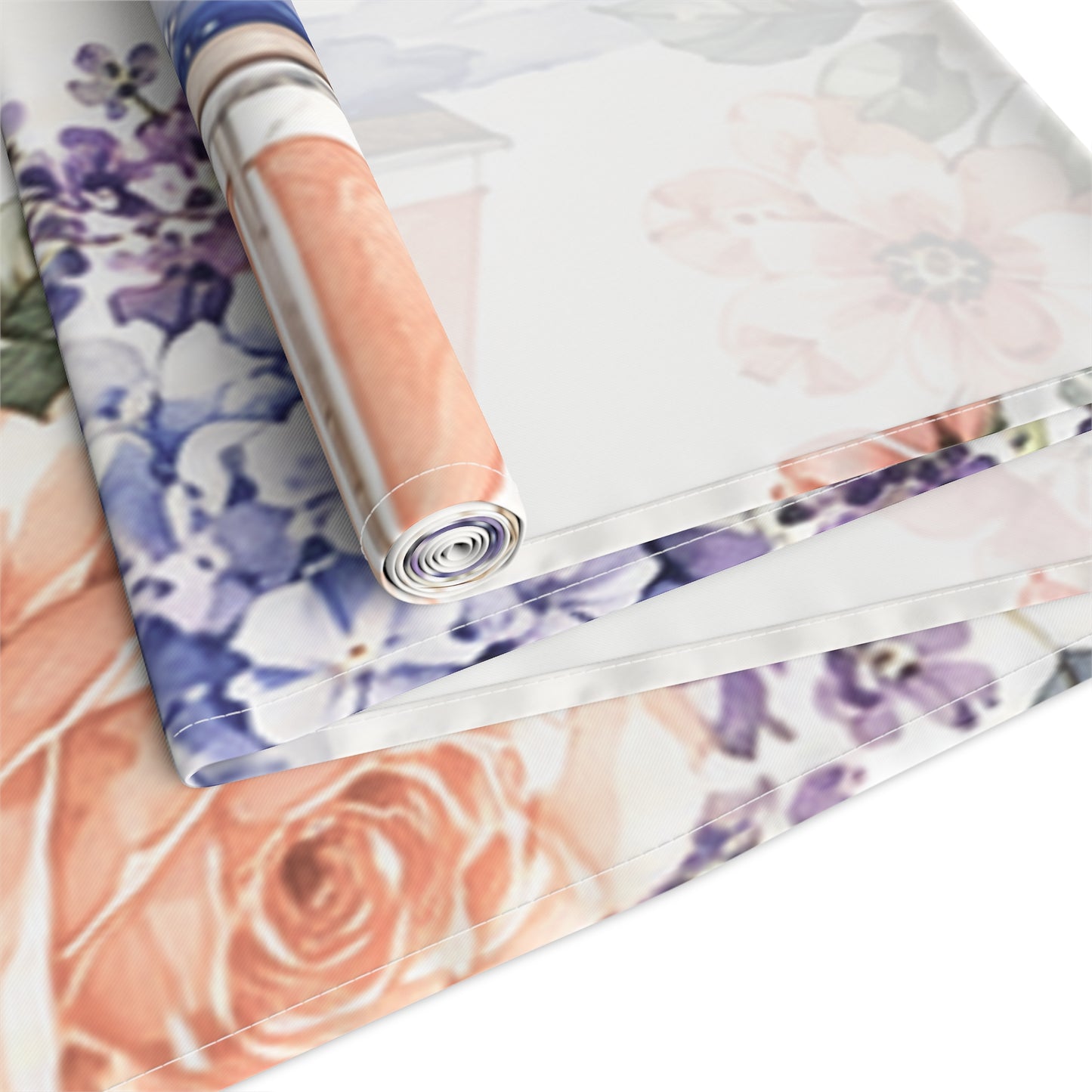 Coastal Cottage Floral Table Runner