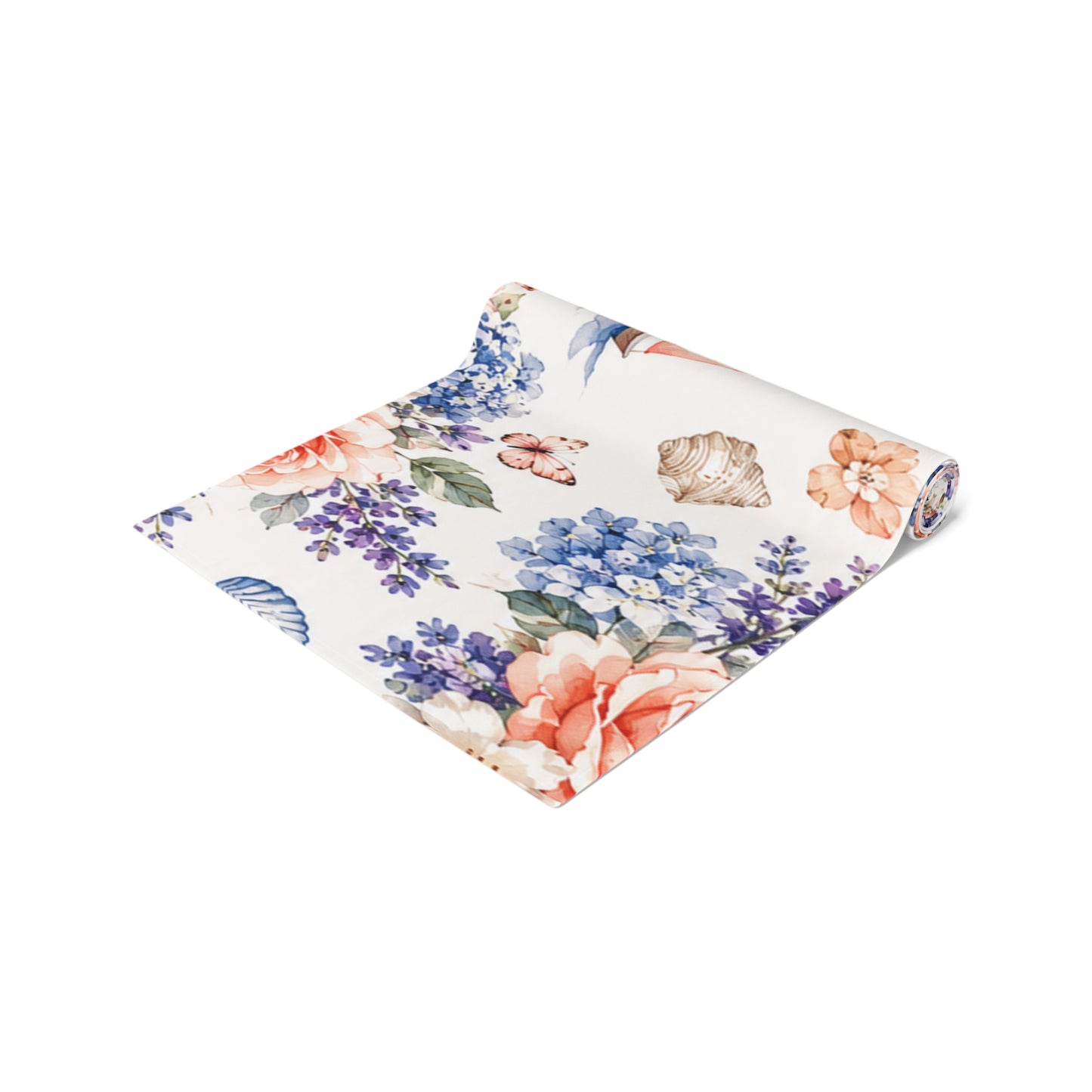Coastal Cottage Floral Table Runner