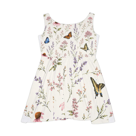 Monarch Garden Skater Dress