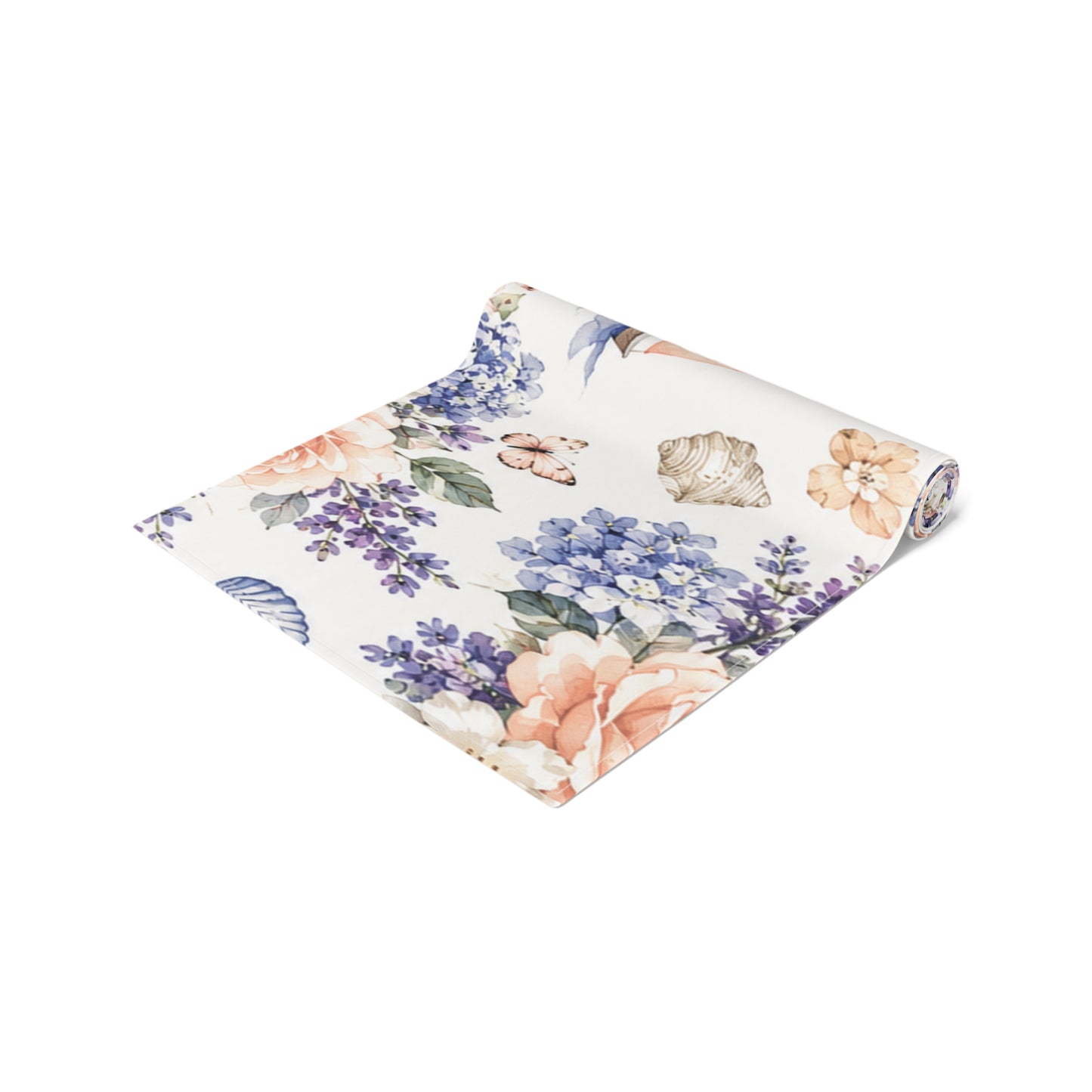 Coastal Cottage Floral Table Runner