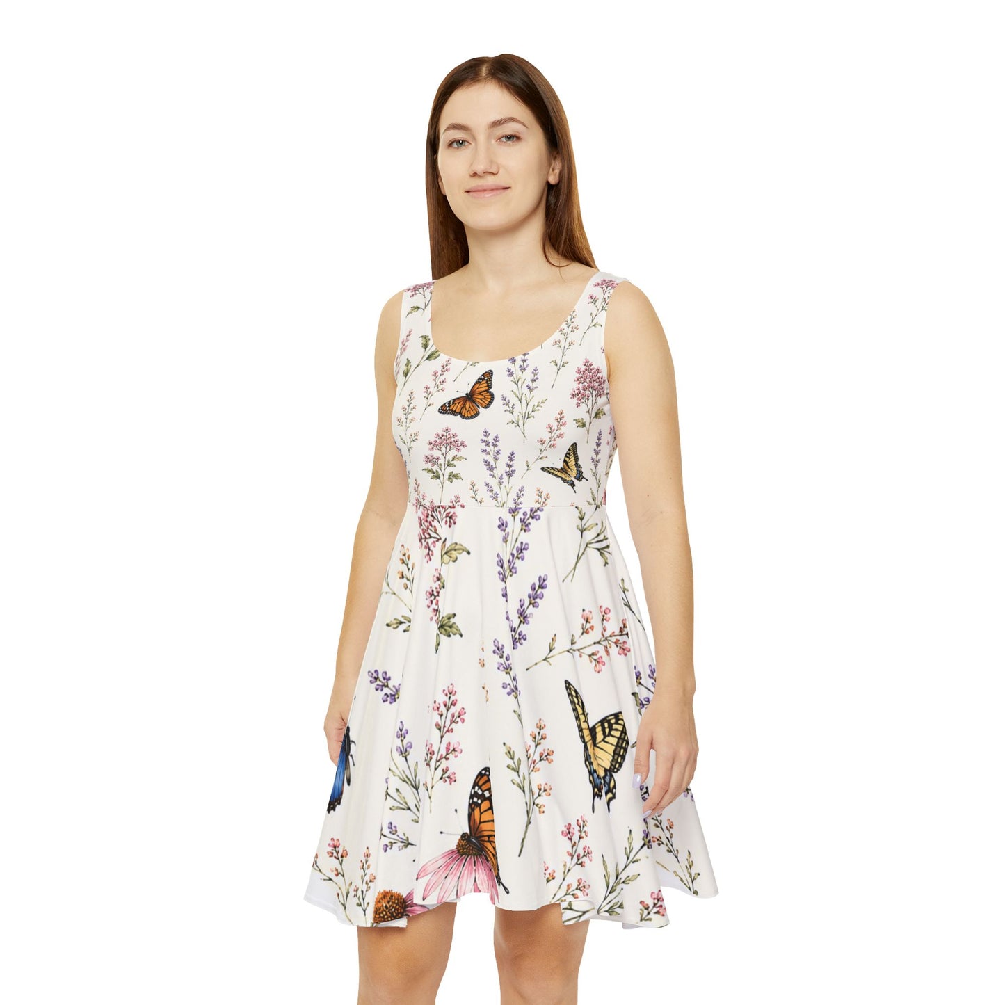 Monarch Garden Skater Dress